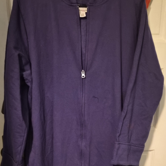 Purple Zip-Up Robe - Picture 1 of 3